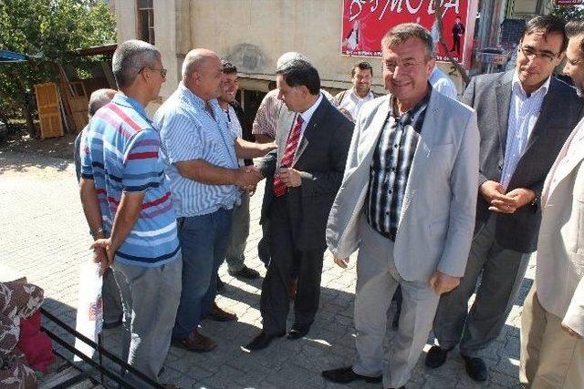 Başkan Zenbilci, Esnafı Ziyaret Ederek Mitinge Davet Etti 2