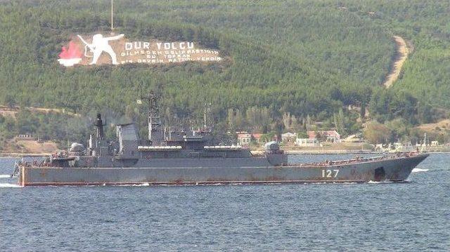 Rus Savaş Gemileri &Ccedil;anakkale Boğazı ndan Ge&ccedil;ti 2