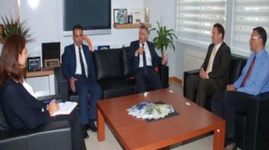 ABD Adana 2. Konsolosu Ruiz, ATB Başkanı Çalışkan'ı Ziyaret Etti