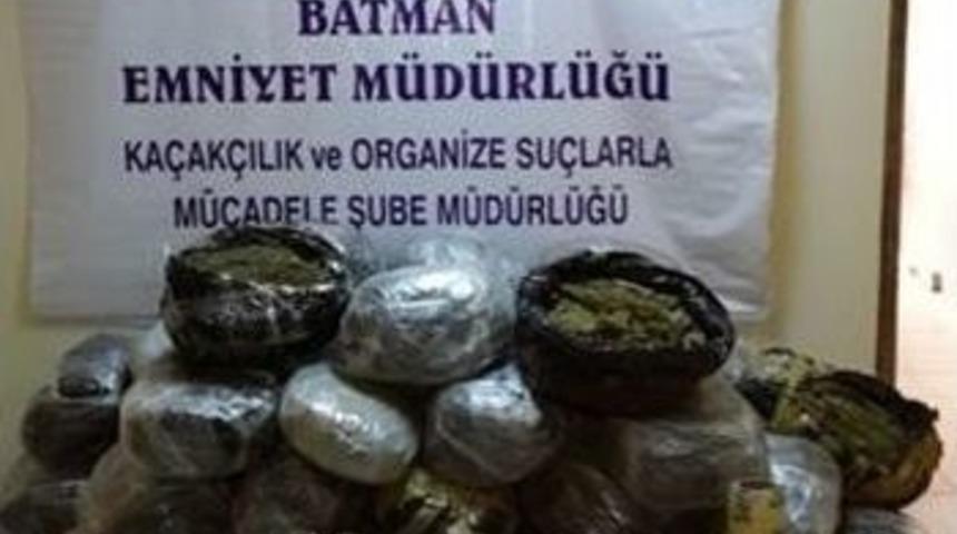 Batman&rsquo;da 202 Kilogram Esrar Ele Ge&ccedil;irildi