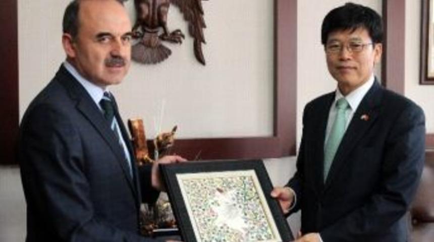 Kore El&ccedil;isinden Vali Doğan&rsquo;a Ziyaret