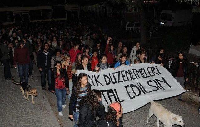 Bornova Kyk’da Protestolar Üçüncü Gününde