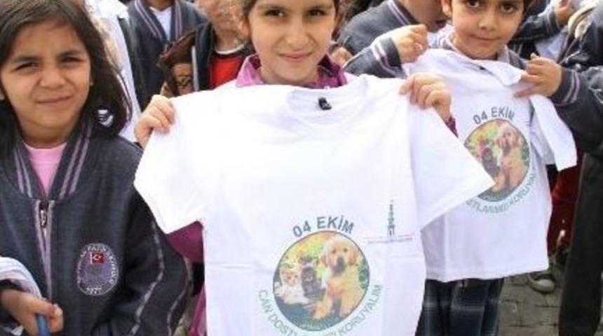 Minik &Ouml;ğrencilerden Hayvan Barınağına Ziyaret