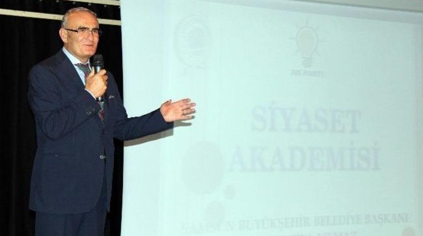 Samsun B&uuml;y&uuml;kşehir Belediye Başkanı Yılmaz&rsquo;dan Rize&rsquo;de Siyaset Dersi Verdi
