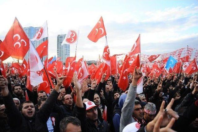 Mhp’nin Demokrasi Mitingi Başladı