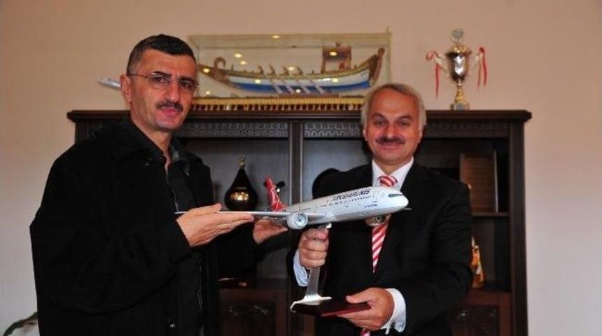 Thy Genel M&uuml;d&uuml;r&uuml; Kotil, Vali Bektaş&rsquo;ı Ziyaret Etti