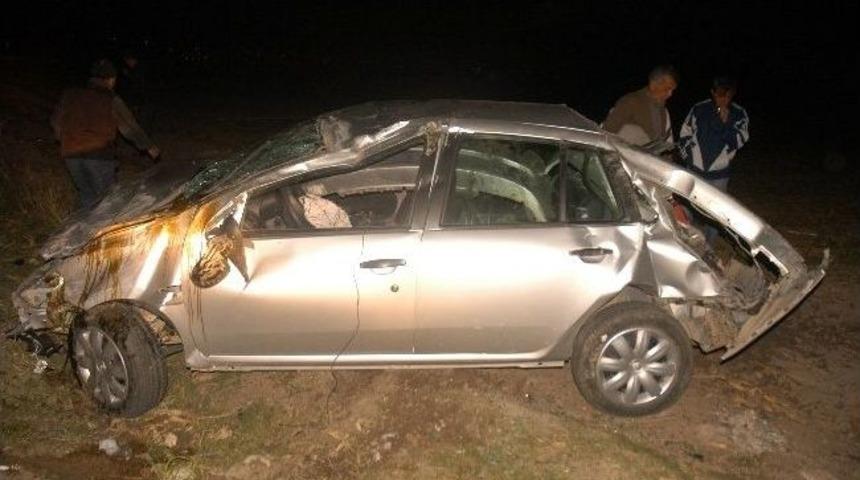 Takla Atan Otomobilden Burnu Bile Kanamadan &Ccedil;ıktı