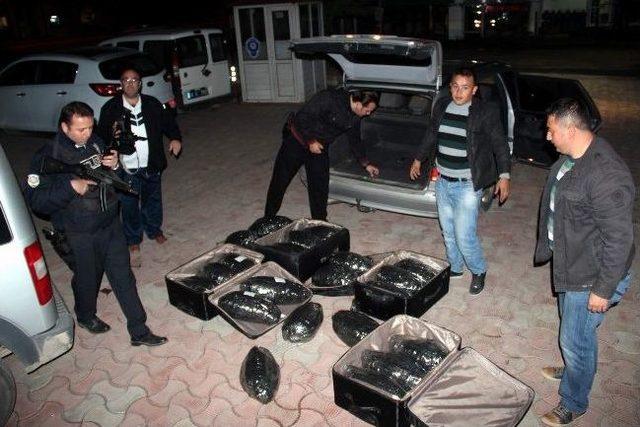 Sivas&rsquo;ta Bavullar İ&ccedil;erisinde 72 Kilo Esrar Ele Ge&ccedil;irildi 1
