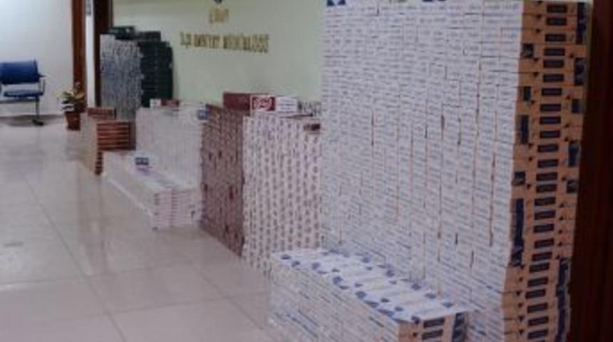 Şiran&rsquo;da, G&uuml;mr&uuml;k Ka&ccedil;ağı 22 Bin 100 Paket Sigara Ele Ge&ccedil;irildi