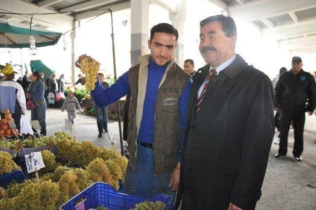 Başkan Odabaşı&rsquo;ndan Pazarda Denetim 1