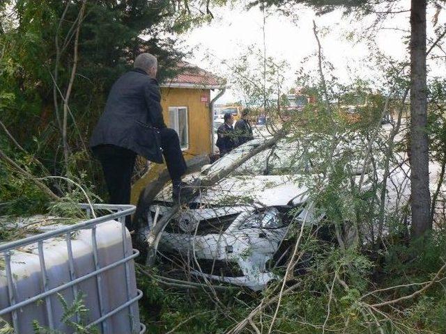 Boz&uuml;y&uuml;k te Trafik Kazası, 2 Yaralı 2