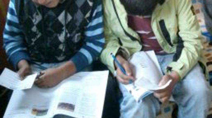 Sarıkamış'ta Okuma Salonları I&ccedil;in Sınav Yapıldı