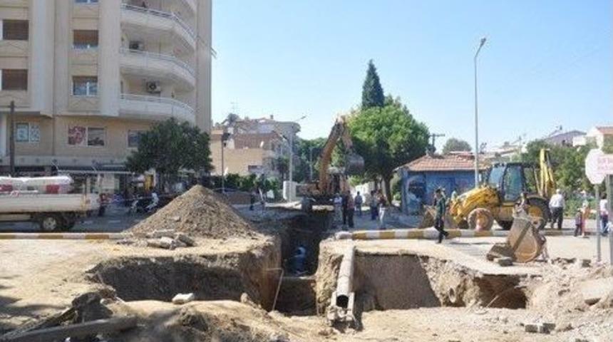 Salihli&rsquo;de Kanalizasyon Hattı Kontrol Altına Alındı