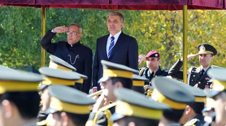 Hindistan Cumhurbaşkanı Mukherjee &Ccedil;ankaya K&ouml;şk&uuml;&rsquo;nde -2