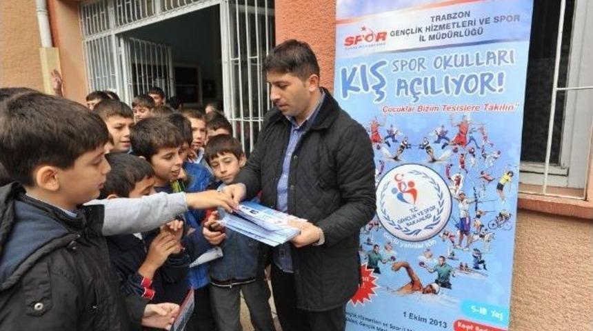 Trabzon'da Kış Spor Okulları İ&ccedil;in &Ccedil;ocuklara &ldquo;bizim Tesislere Takılın&rdquo; &Ccedil;ağrısı