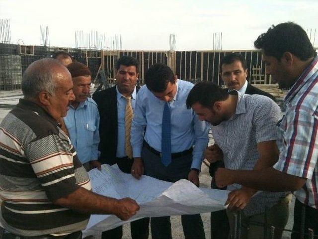 Kaymakam Keklik, İnşaat Aşamasındaki Okulları Gezdi 1