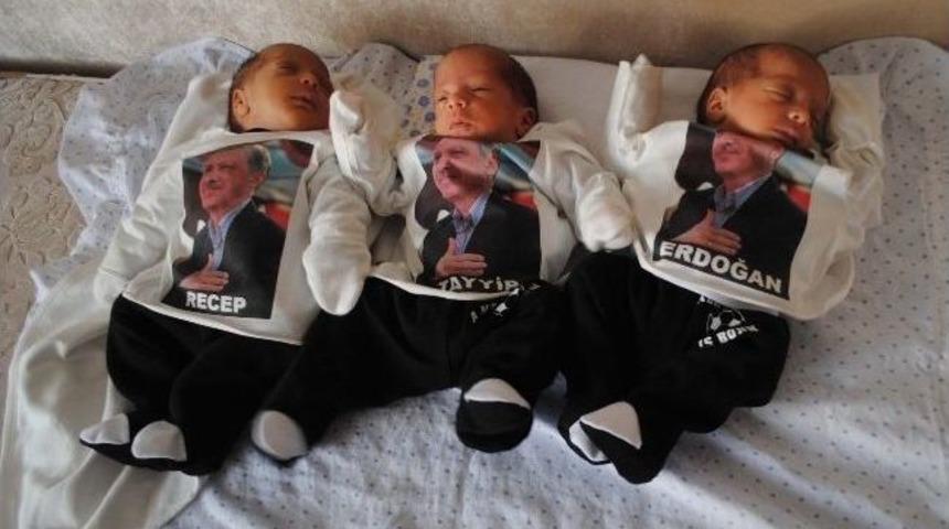 (&ouml;zel Haber) &Uuml;&ccedil;&uuml;zlerinin İsimlerini Recep, Tayyip, Erdoğan Koydu