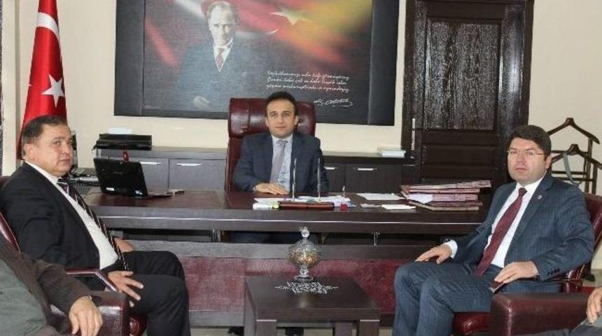 Milletvekili Tun&ccedil;&rsquo;tan Ulus Kaymakamı Kaşık&ccedil;ı&rsquo;ya Hayırlı Olsun Ziyareti