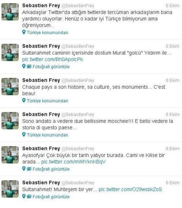 Bursasporlu Sebastian Frey'in Türkçe Merakı