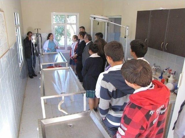 &Ouml;demiş Hayvan Barınağına Liseli Hayvansever &Ouml;ğrencilerden Katkı 1