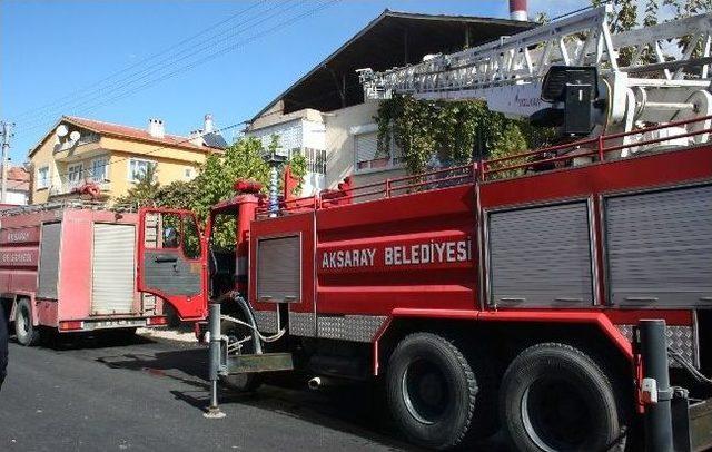 Aksaray'da Soba Külleri Terası Yaktı