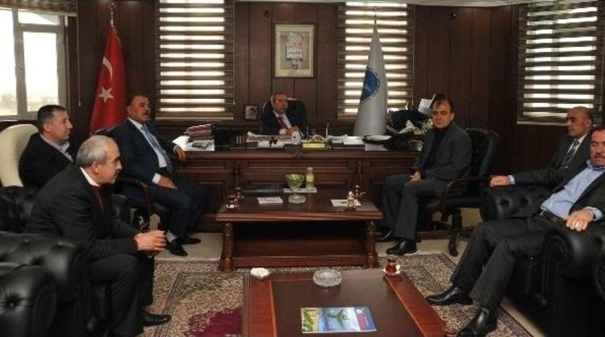 Kuzey Iraklı Heyetten Rekt&ouml;r Prof. Dr. Battal&rsquo;a Ziyaret