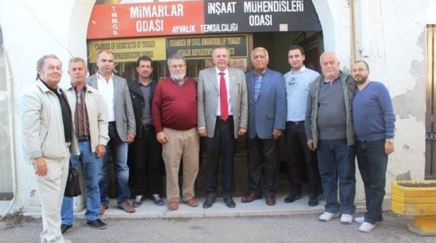 Başkan T&uuml;rk&ouml;zen'den Mimarlar Odasına Anlamlı Ziyaret