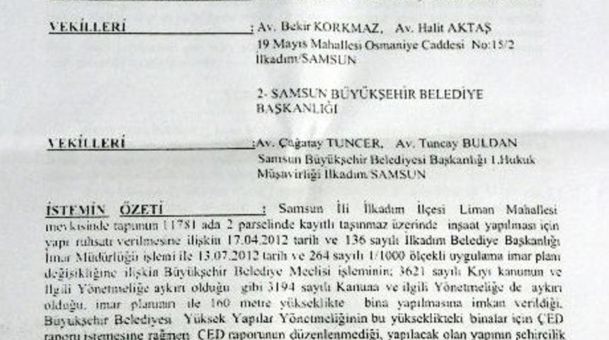 Sheraton Otel İnşaatına 'y&uuml;r&uuml;tmeyi Durdurma'