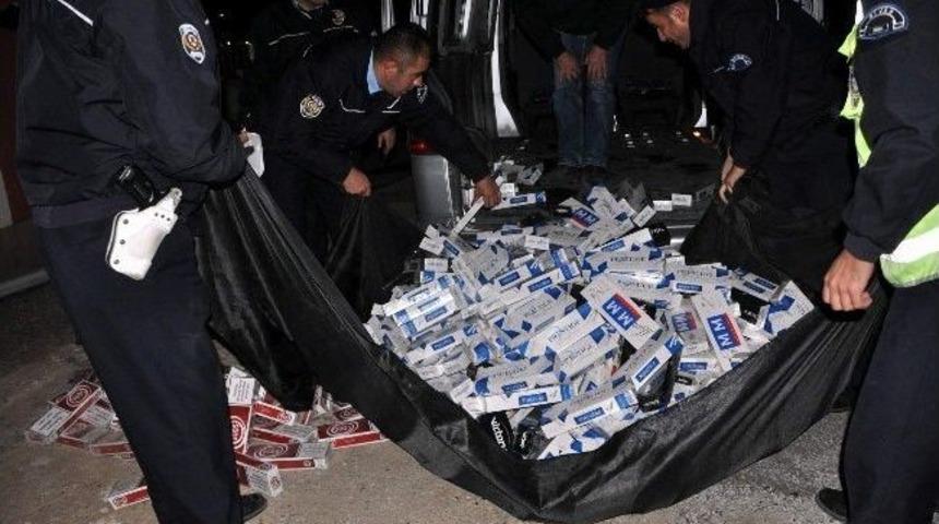 Sivas’ta 25 Bin Paket Kaçak Sigara Ele Geçirildi