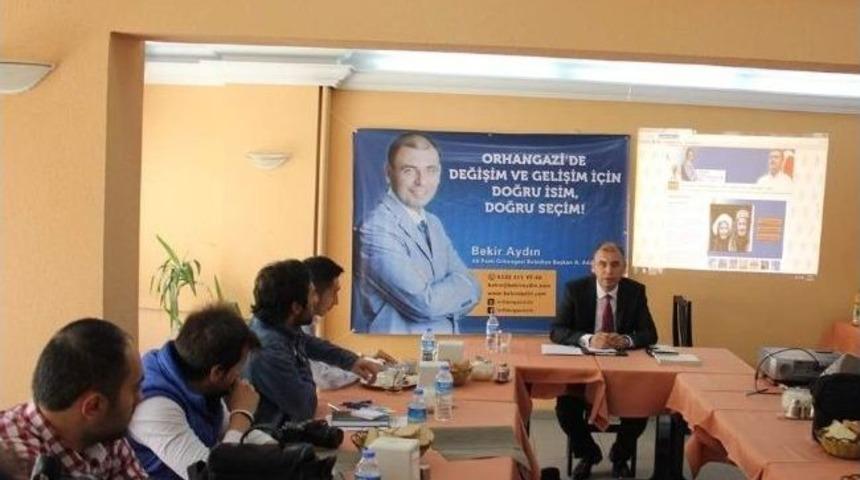 Bekir Aydın Orhangazi Belediye Başkanlığı İ&ccedil;in Aday Adaylığını A&ccedil;ıkladı