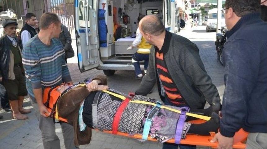 Yıkılan Duvarın Altında Kalan Kadın Yaralandı