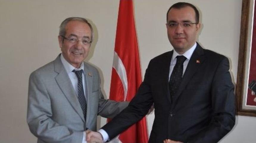 İl Genel Meclisi Başkanı G&uuml;rpınar&rsquo;dan Kaymakam Serin&rsquo;e Ziyaret