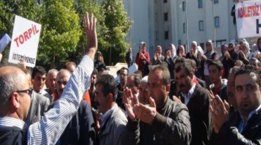 &Uuml;rg&uuml;pl&uuml; Taşımacılardan Valilik &Ouml;n&uuml;nde Protesto