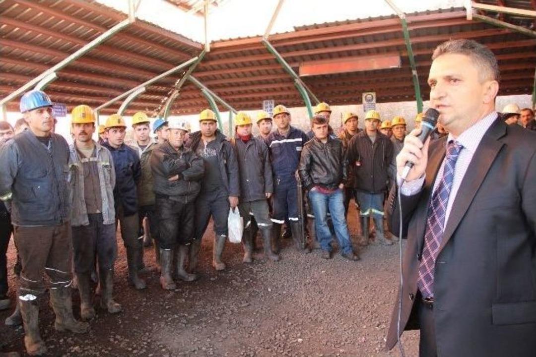 Alabaş, Hema Maden İş&ccedil;ilerini Ziyaret Etti