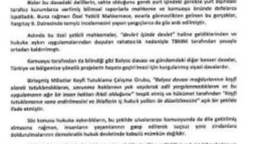 Yargıtay&rsquo;ın "balyoz Kararına" Tutuklu Muvazzaf Askerlerden Tepki