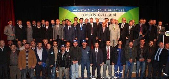 Sakarya Büyükşehir Belediyesi, Saski, Belpaş Ve Hizmet-iş Toplu İş Sözleşmesi İmzaladı