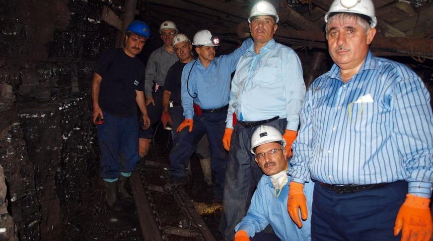 Yeni &Ccedil;eltek Y&ouml;netimi 150 Metre Yerin Altında Iş&ccedil;ilerin Sorunlarını Dinledi