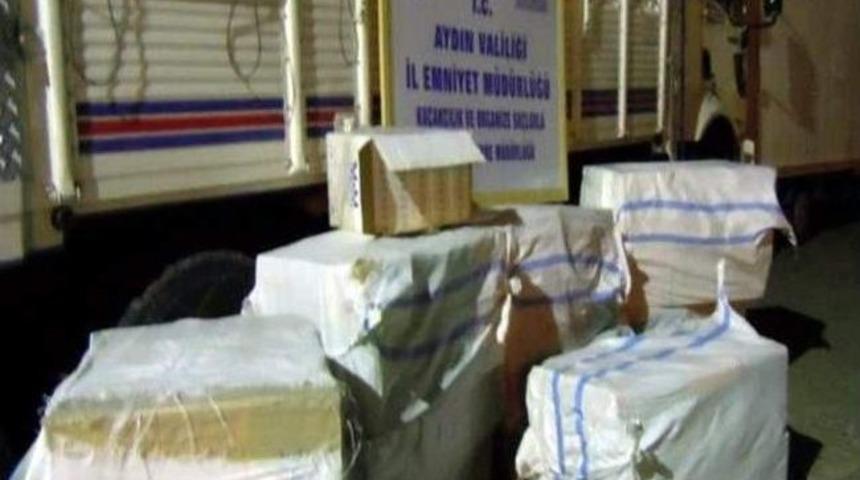 Ev Eşyaları Arasında 22 Bin 530 Ka&ccedil;ak Sigara Ele Ge&ccedil;irildi