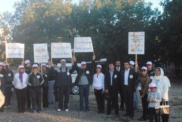 Çerkezköylüler Sağlıklı Yaşam İçin Yürüdü 1