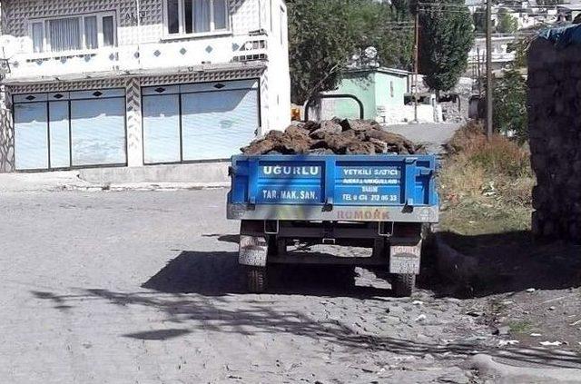 Kars&rsquo;ta Havalar Soğudu Tezekler G&ouml;r&uuml;c&uuml;ye &Ccedil;ıktı 1