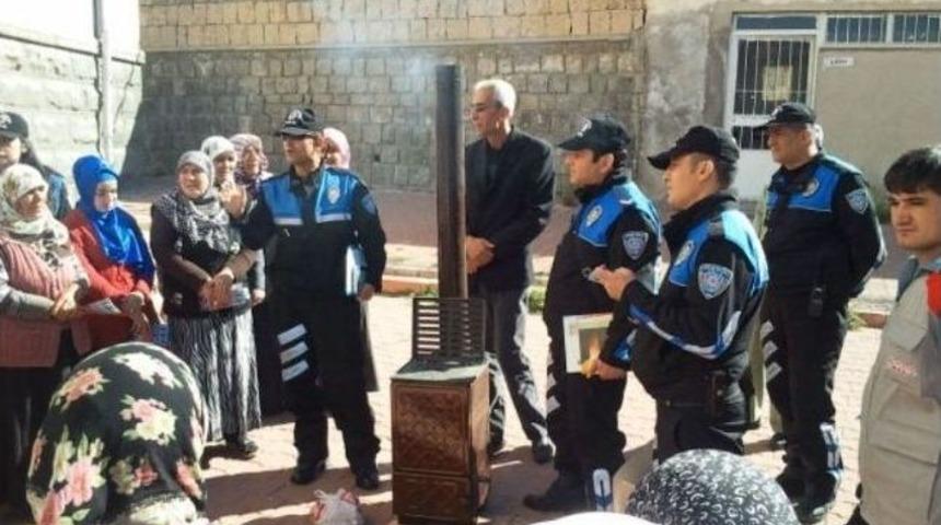 Polis Ekipleri Vatandaşı Soba Zehirlenmelerine Karşı Uyarıyor