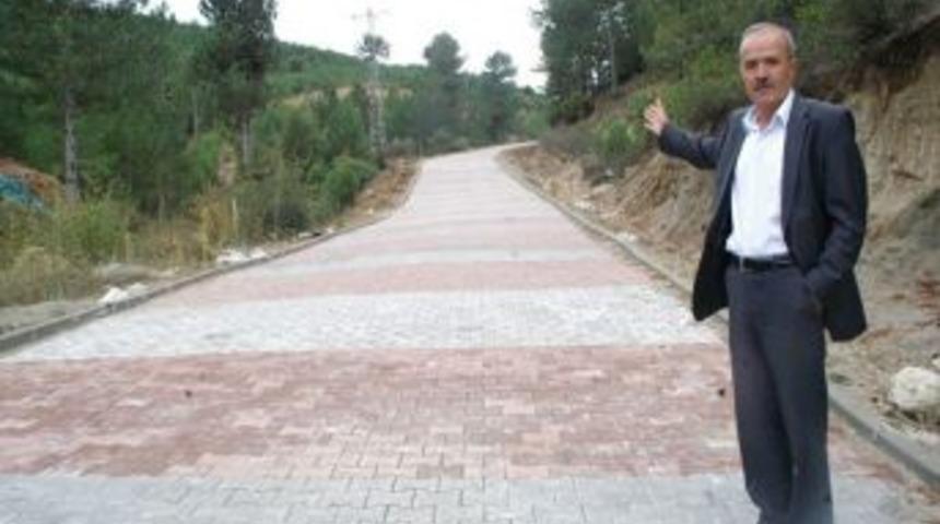 G&ouml;yn&uuml;kbelen G&ouml;lc&uuml;k Yaylası Yoluna Parke Taşı D&ouml;şendi