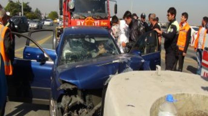 Otomobilinde Sıkışan Albayın Zor Anları