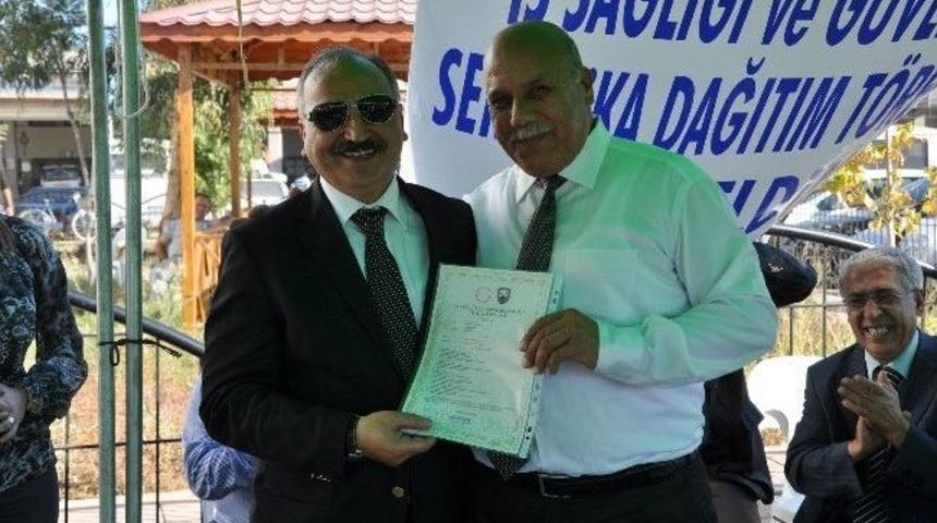 Tarsus&rsquo;ta Madeni Sanatkar Esnafı Sertifikalarını Aldı