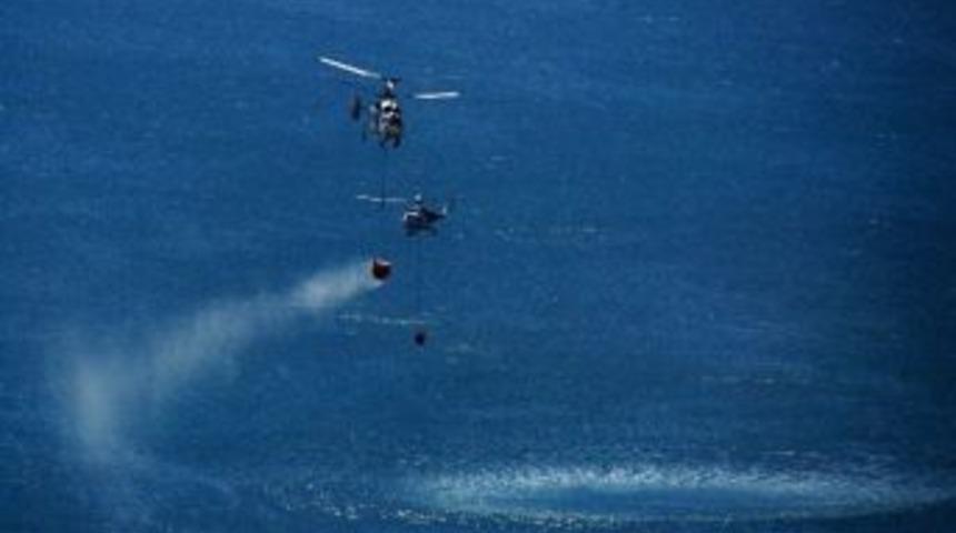 Balıkesir'de Yangın Helikopterleri Orman Yangınlara 3 Bin Ton Su Attı