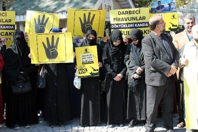 Konya'da Mısır’daki Darbenin 100. Günü Protesto Edildi