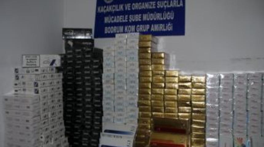 Bodrum&rsquo;da 440 Karton Ka&ccedil;ak Sigara Ele Ge&ccedil;irildi