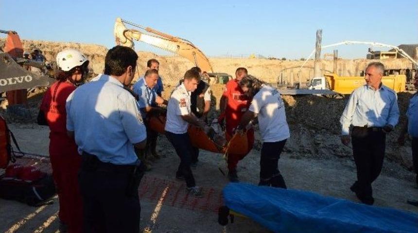 Otogar İnşaatında Göçük: 1 Yaralı