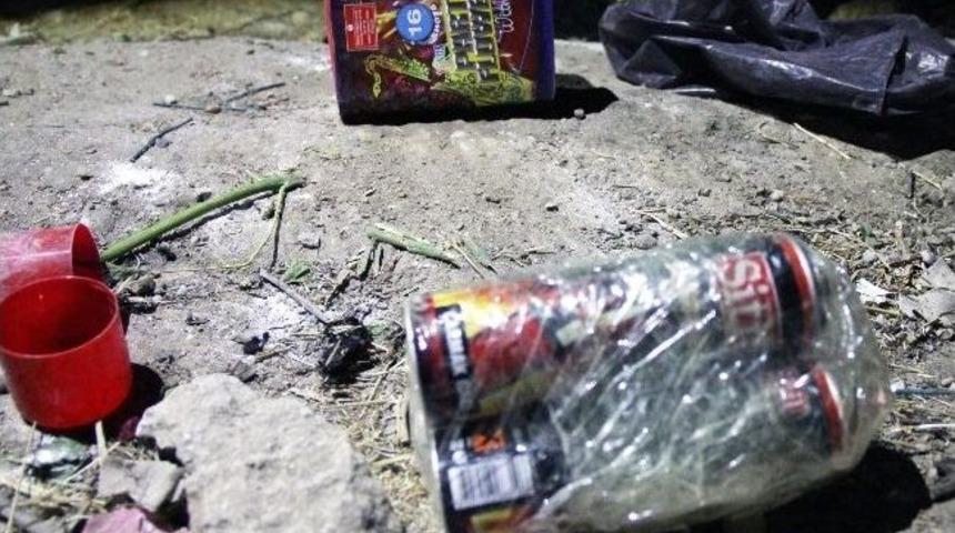 Silvan&rsquo;da havai fişek ve ses bombası ele ge&ccedil;irildi