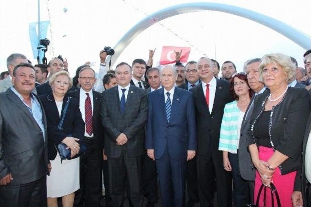 Bah&ccedil;eli, K&ouml;pr&uuml;l&uuml; Kavşak Ve Temel Atma T&ouml;renine Katıldı